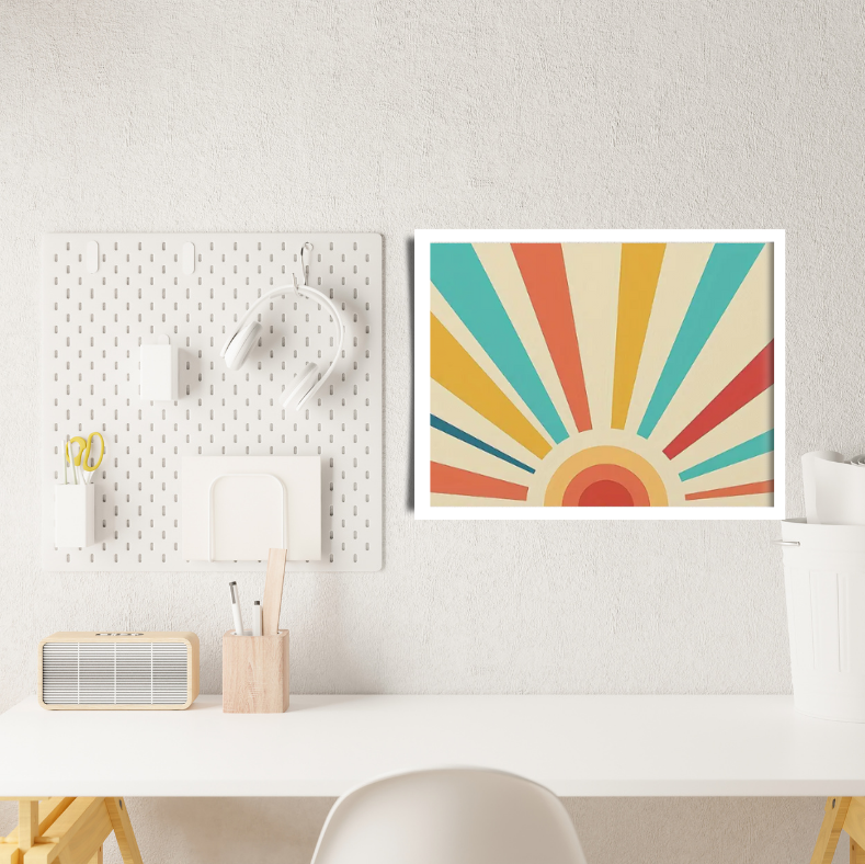 Arizona radiant sunshine high quality UV protected framed canvas print | 30 cm x 40 cm