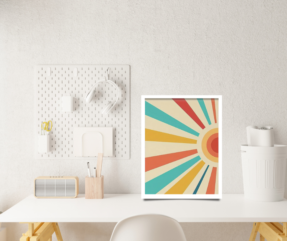 Arizona radiant sunshine high quality UV protected framed canvas print | 30 cm x 40 cm