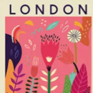 Vibrant 'flower market' London, Paris, Aarhaus | high quality UV protected framed canvas prints | pink, navy, aqua | Set of 3 | 30 cm x 40 cm