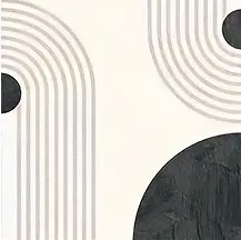em.belle.ish beige and black geometric set of 3 30cm x 40cm